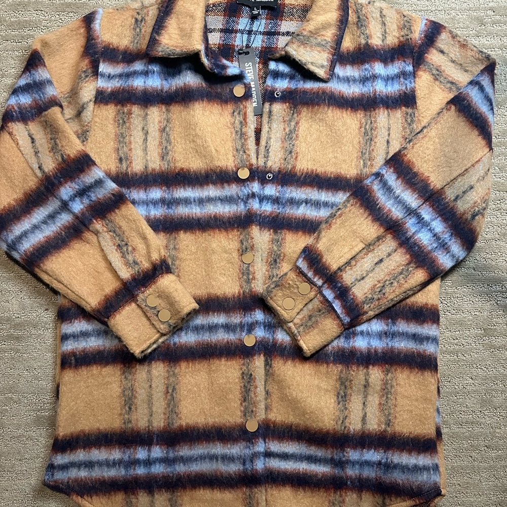 NWT Steve Madden Plaid Shacket